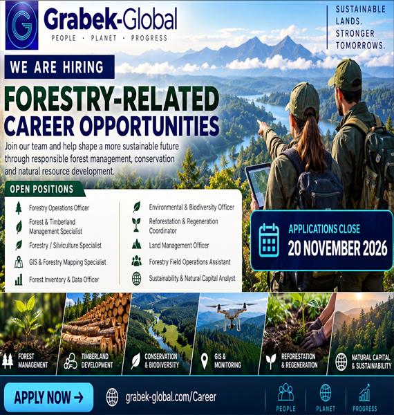 CAREERS NEWS: Grabek Global Opens New Forestry & Sustainable Land Management Positions